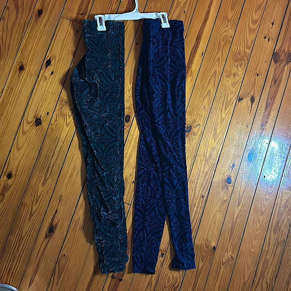 Blackmilk velvet leggings bundle. XS. 2 pair of leggings.